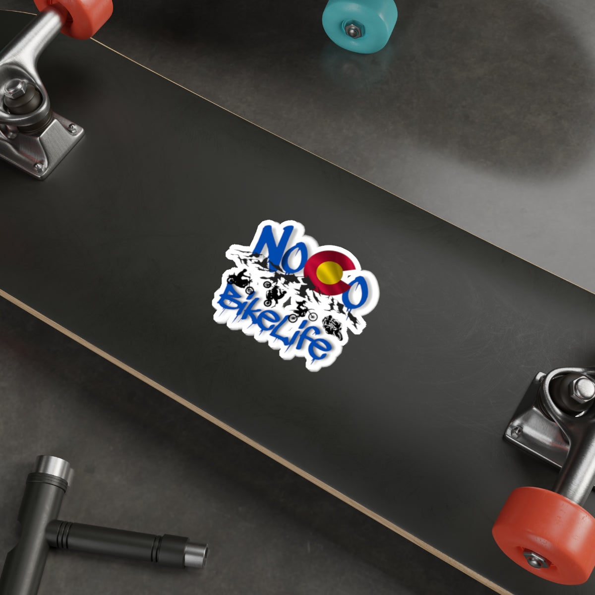 NoCo Bikelife Die Cut Sticker — Northern Colorado BikeLife Logo Die Cut Sticker, part of the NoCo BikeLife exclusive collection