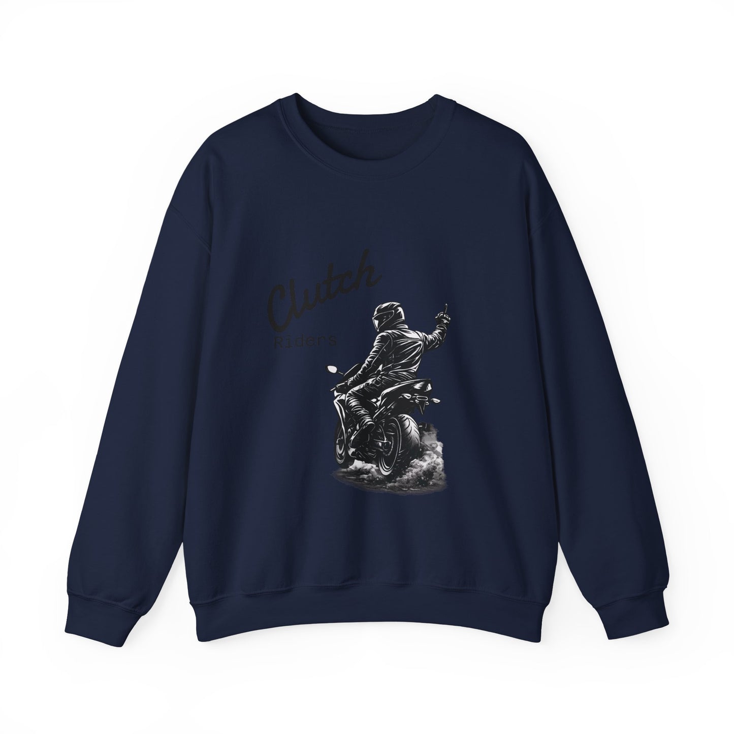 Clutch Riders Motorcycle Crewneck Sweatshirt "Front"