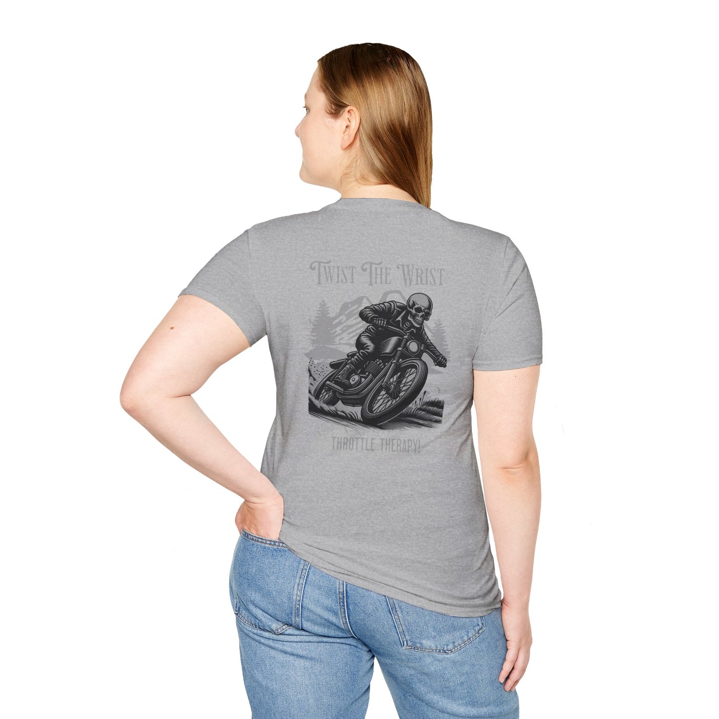Motorcycle T-Shirt — "Twist The Wrist" Throttle Therapy Riding Shirt