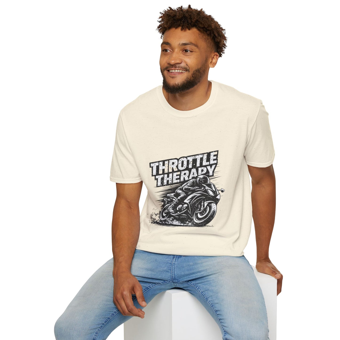 Throttle Therapy T-Shirt — Motorcycle Rider Tee