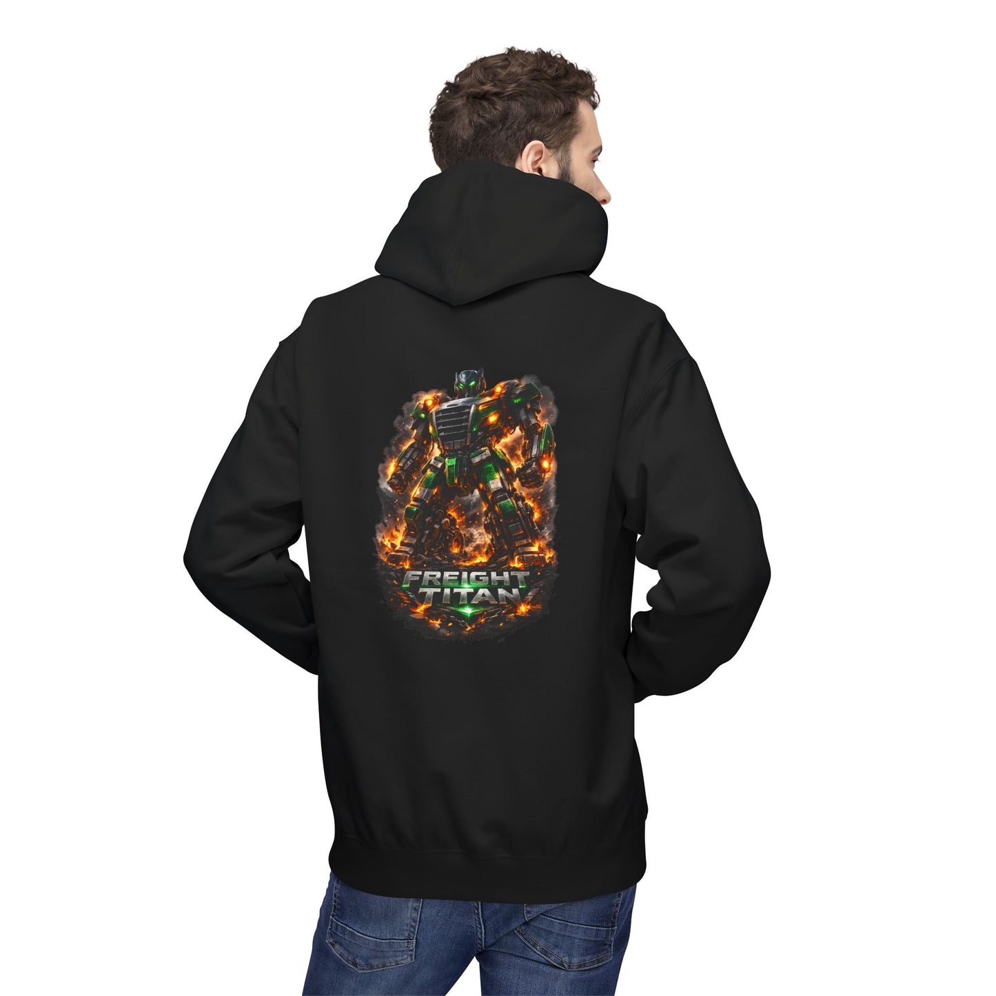 Freight Titan Trucker Hoodie – Titan Hauler Series Diesel Mech Graphic