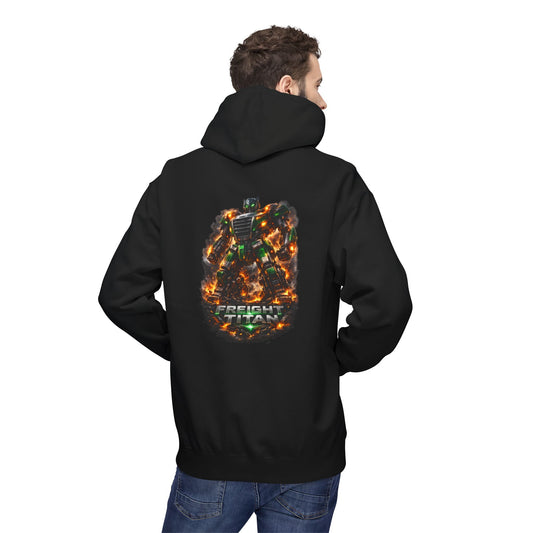 Freight Titan Trucker Hoodie – Titan Hauler Series Diesel Mech Graphic