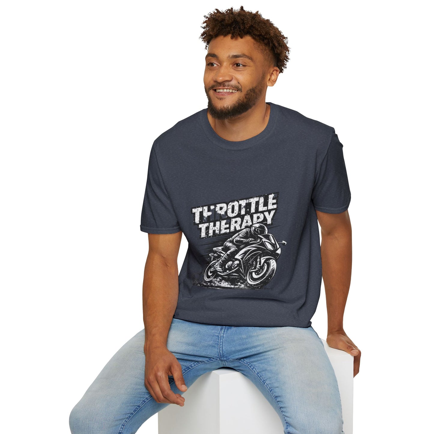 Throttle Therapy T-Shirt — Motorcycle Rider Tee