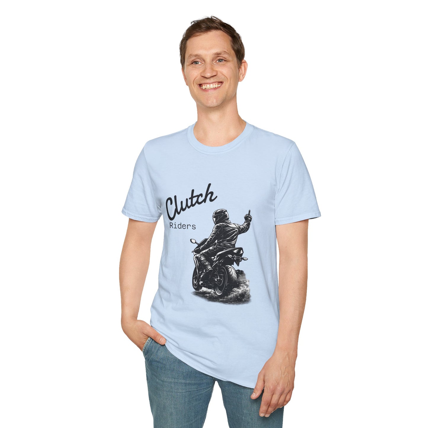 Clutch Riders Motorcycle T‑Shirt — Biker Vintage Graphic Tee