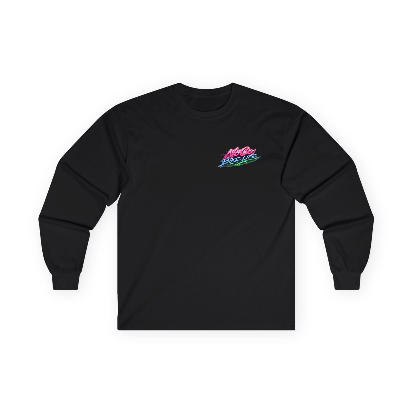 NoCo BikeLife Neon Long Sleeve Tee — Retro NoCo BikeLife Long Sleeve T-Shirt