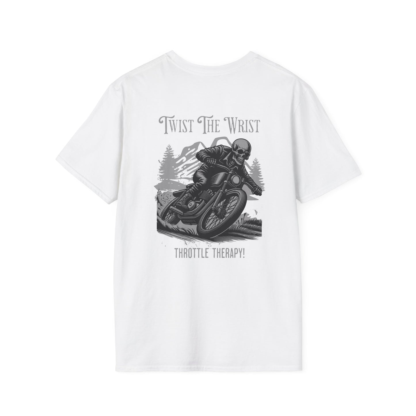 Motorcycle T-Shirt — "Twist The Wrist" Throttle Therapy Riding Shirt