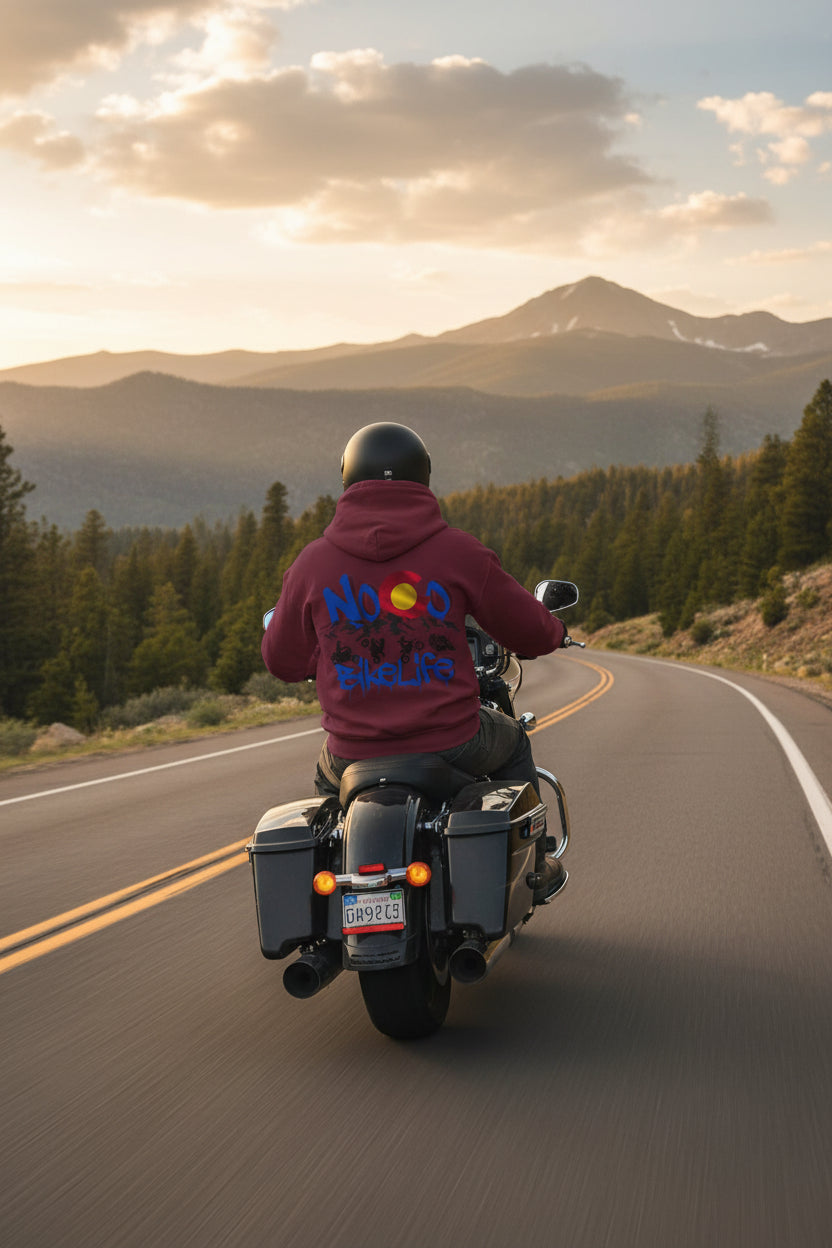 NoCo BikeLife Hoodie — Northern Colorado BikeLife Logo Hoodie, part of the NoCo BikeLife exclusive collection