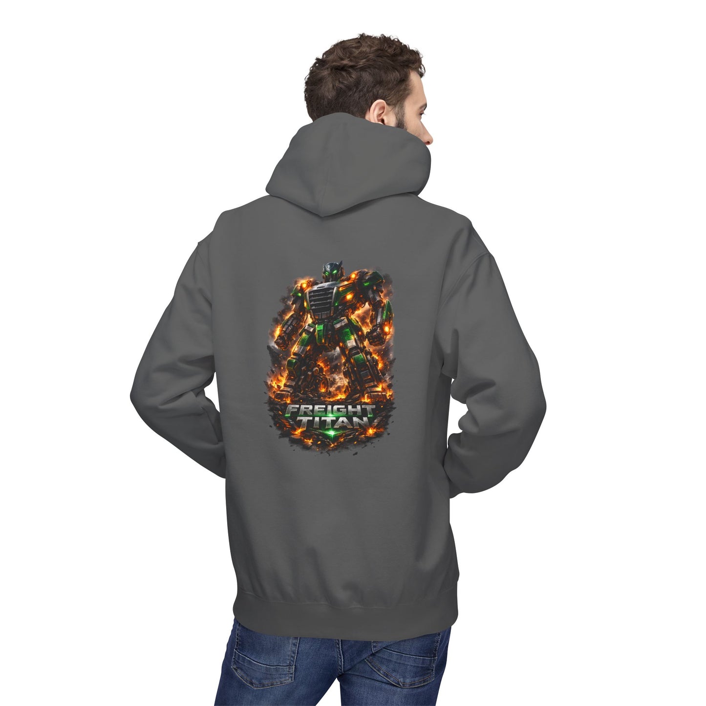 Freight Titan Trucker Hoodie – Titan Hauler Series Diesel Mech Graphic