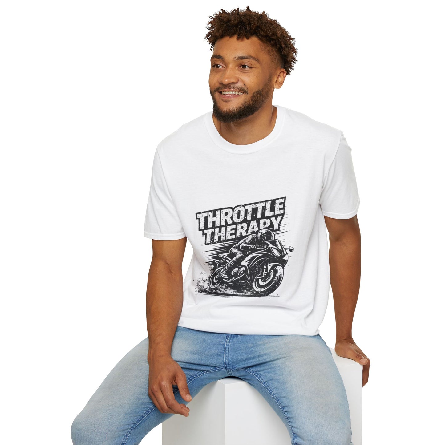 Throttle Therapy T-Shirt — Motorcycle Rider Tee