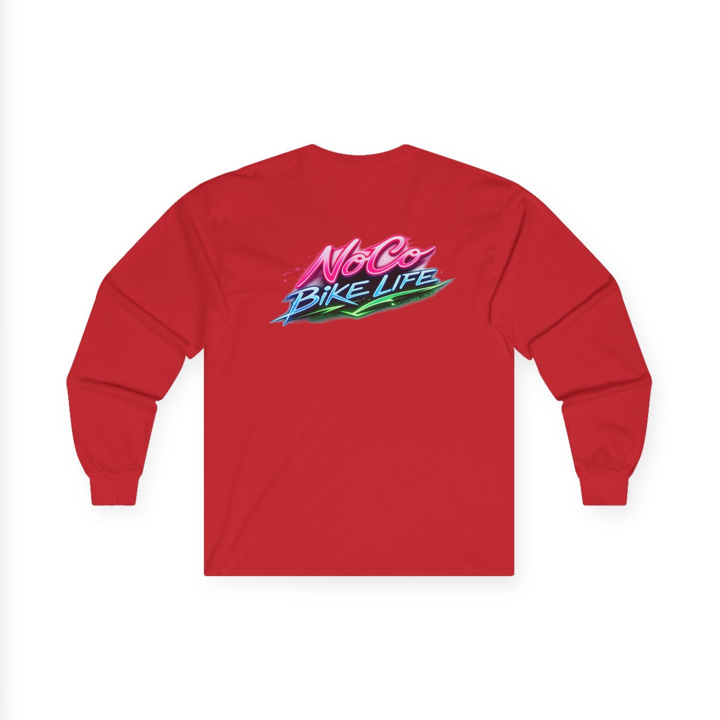 NoCo BikeLife Neon Long Sleeve Tee — Retro NoCo BikeLife Long Sleeve T-Shirt