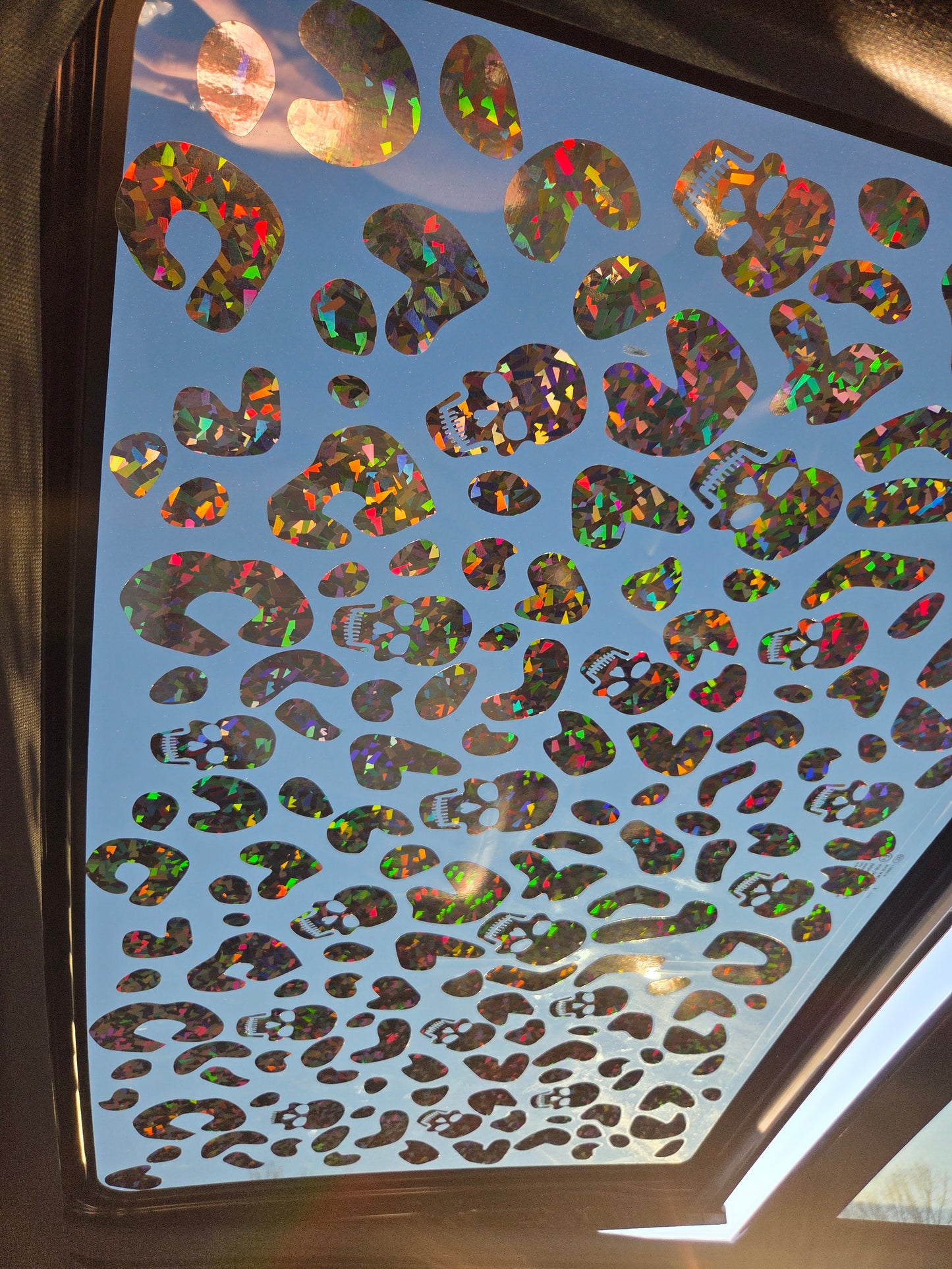 Leopard/Skull Sunroof Vinyl Decal