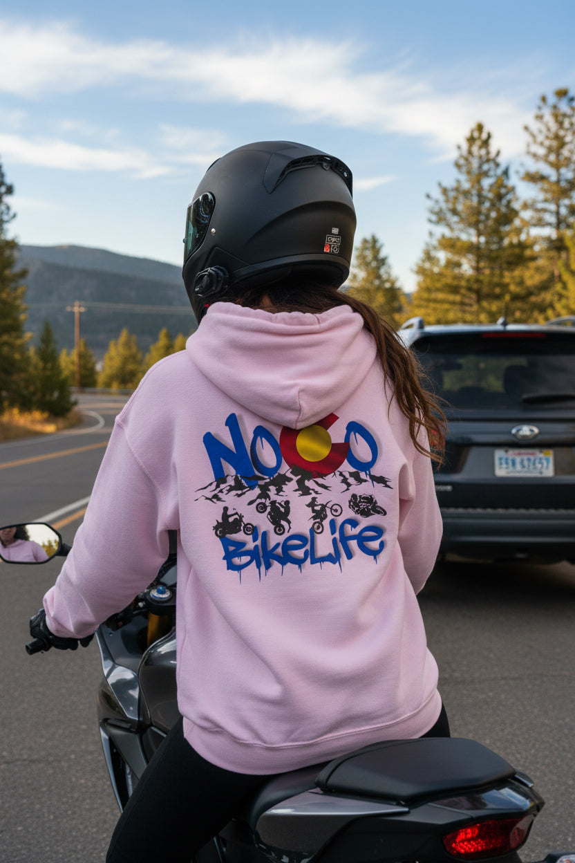 NoCo BikeLife Hoodie — Northern Colorado BikeLife Logo Hoodie, part of the NoCo BikeLife exclusive collection