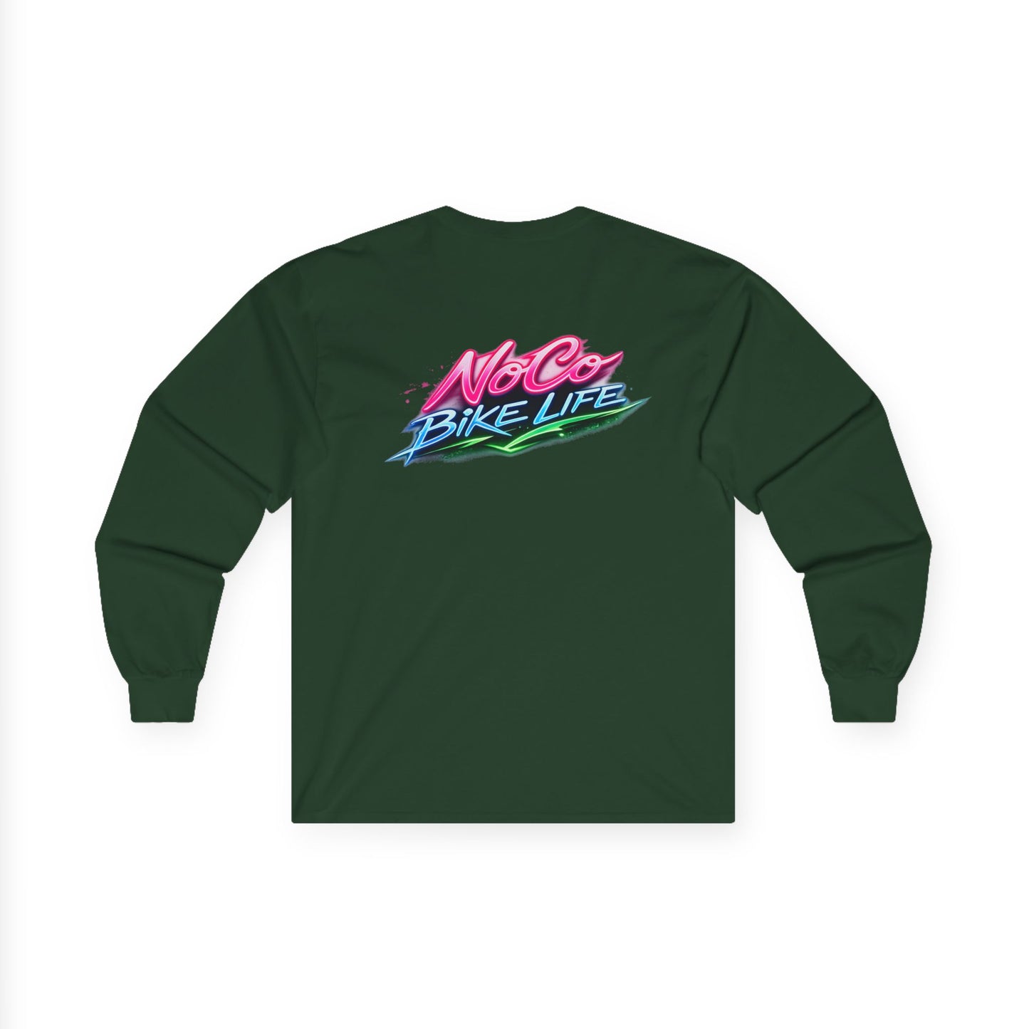 NoCo BikeLife Neon Long Sleeve Tee — Retro NoCo BikeLife Long Sleeve T-Shirt