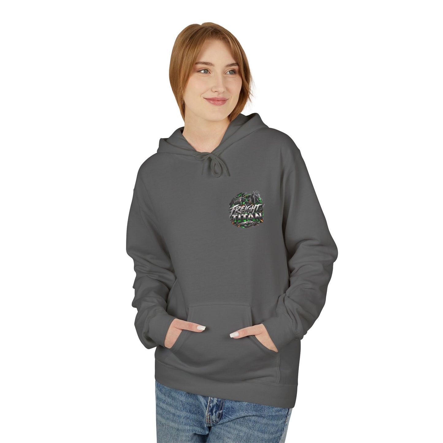 Freight Titan Trucker Hoodie – Titan Hauler Series Diesel Mech Graphic