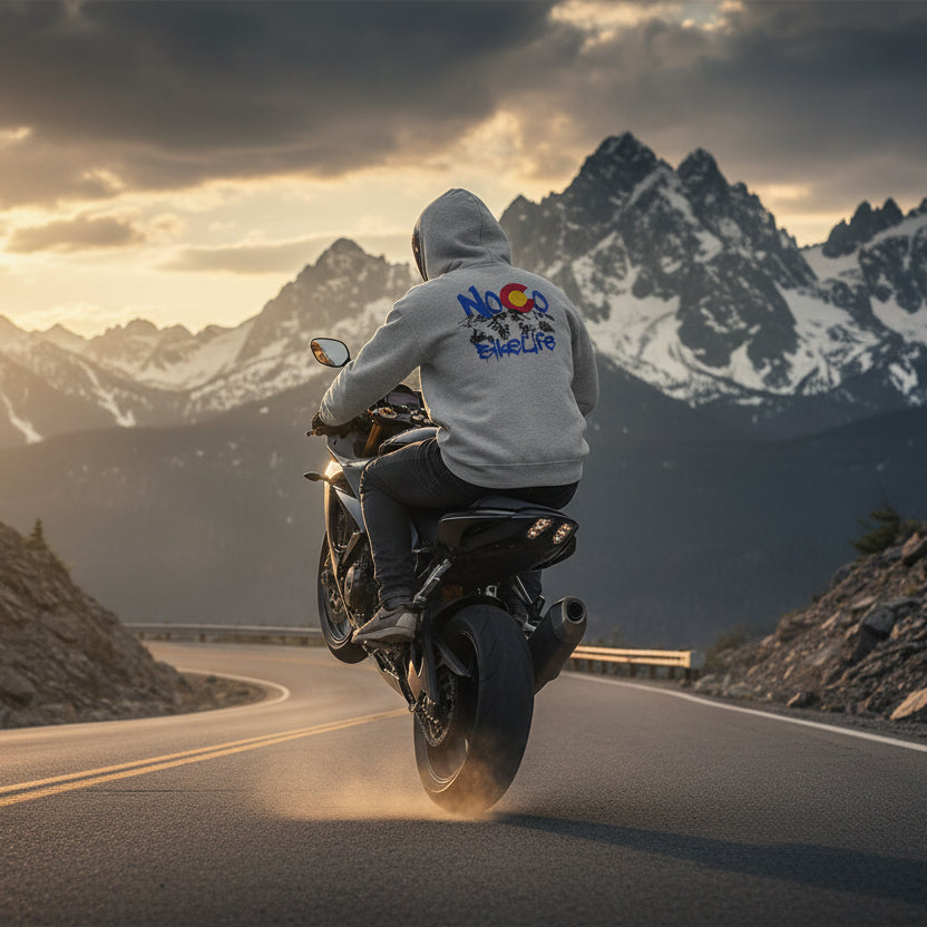 NoCo BikeLife Hoodie — Northern Colorado BikeLife Logo Hoodie, part of the NoCo BikeLife exclusive collection