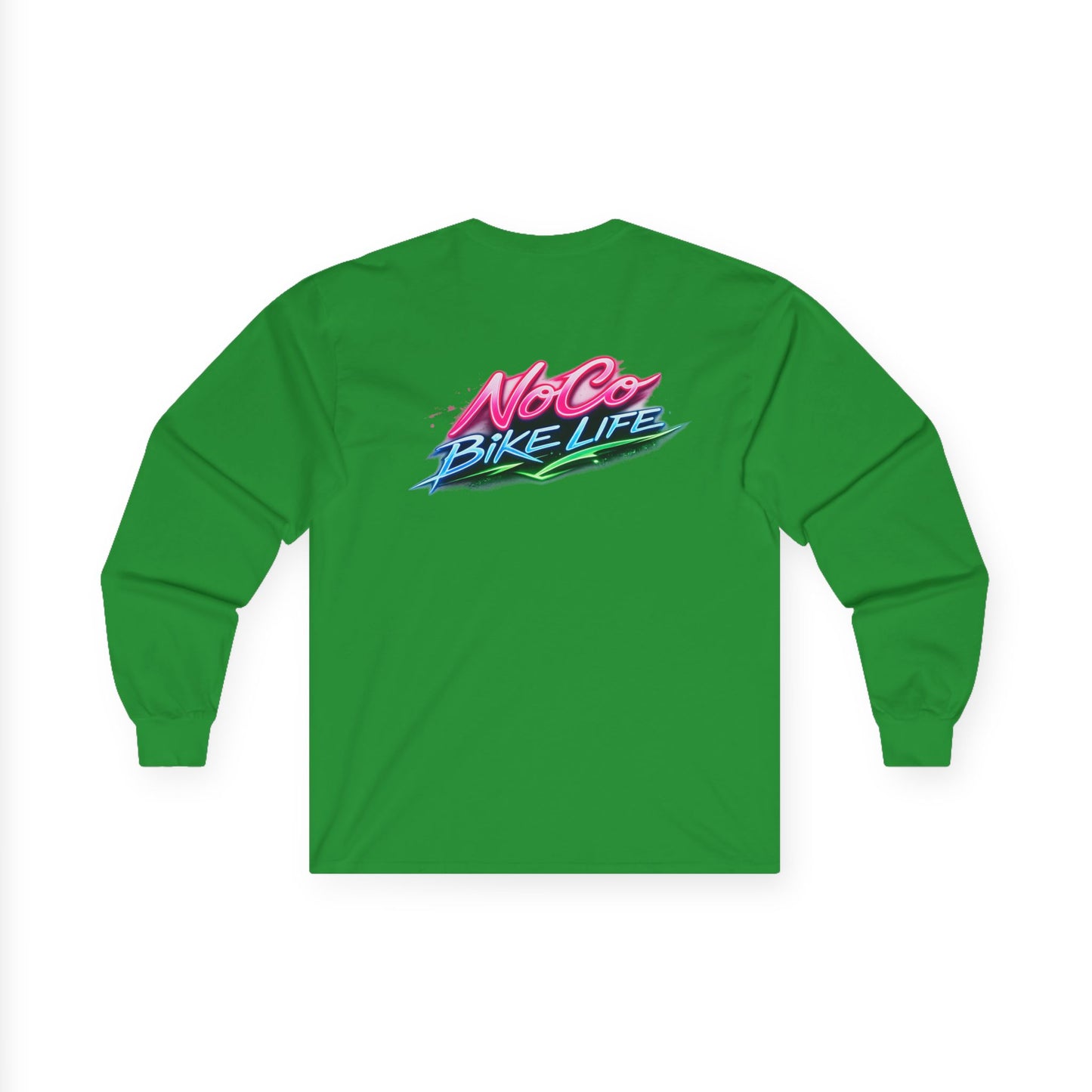 NoCo BikeLife Neon Long Sleeve Tee — Retro NoCo BikeLife Long Sleeve T-Shirt