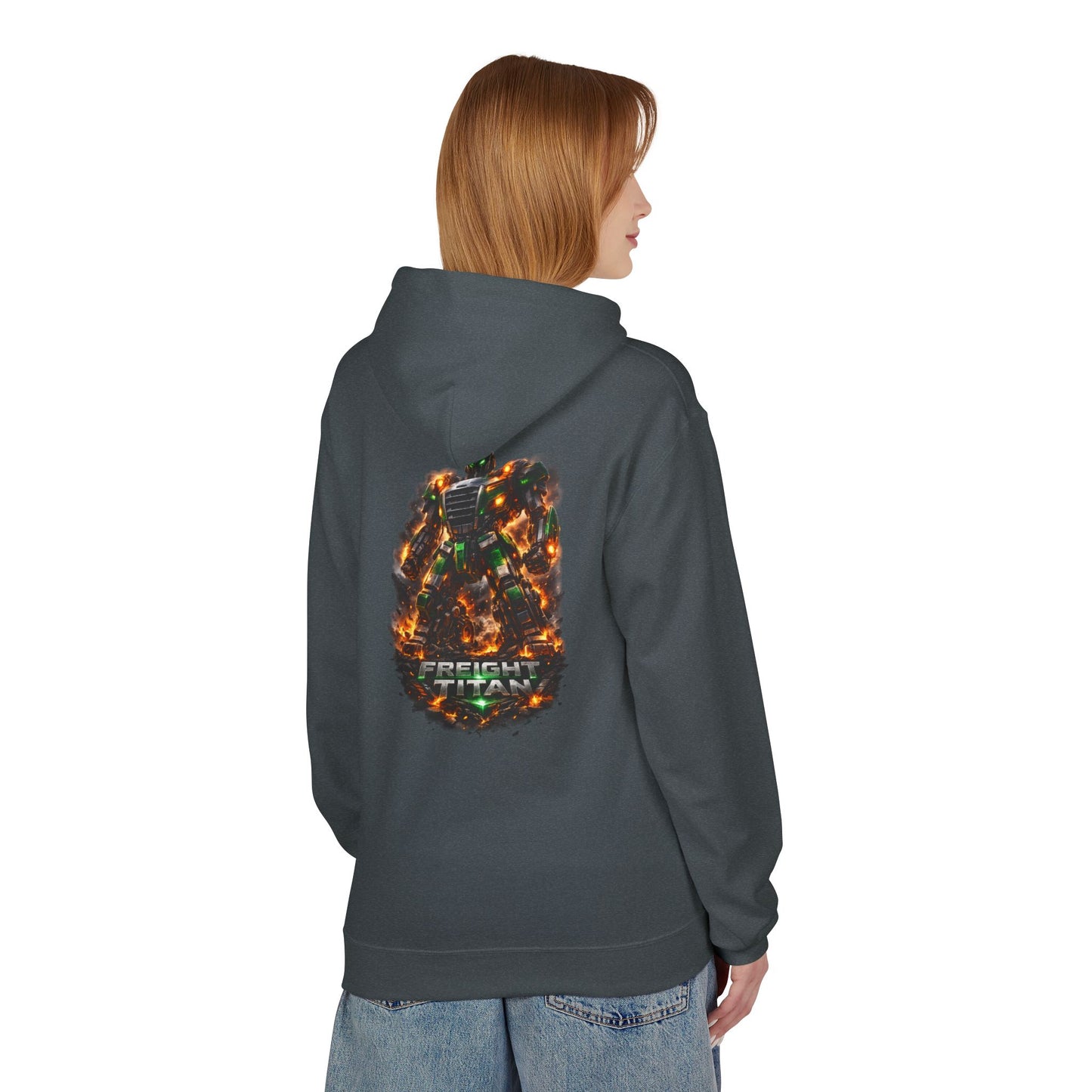 Freight Titan Trucker Hoodie – Titan Hauler Series Diesel Mech Graphic