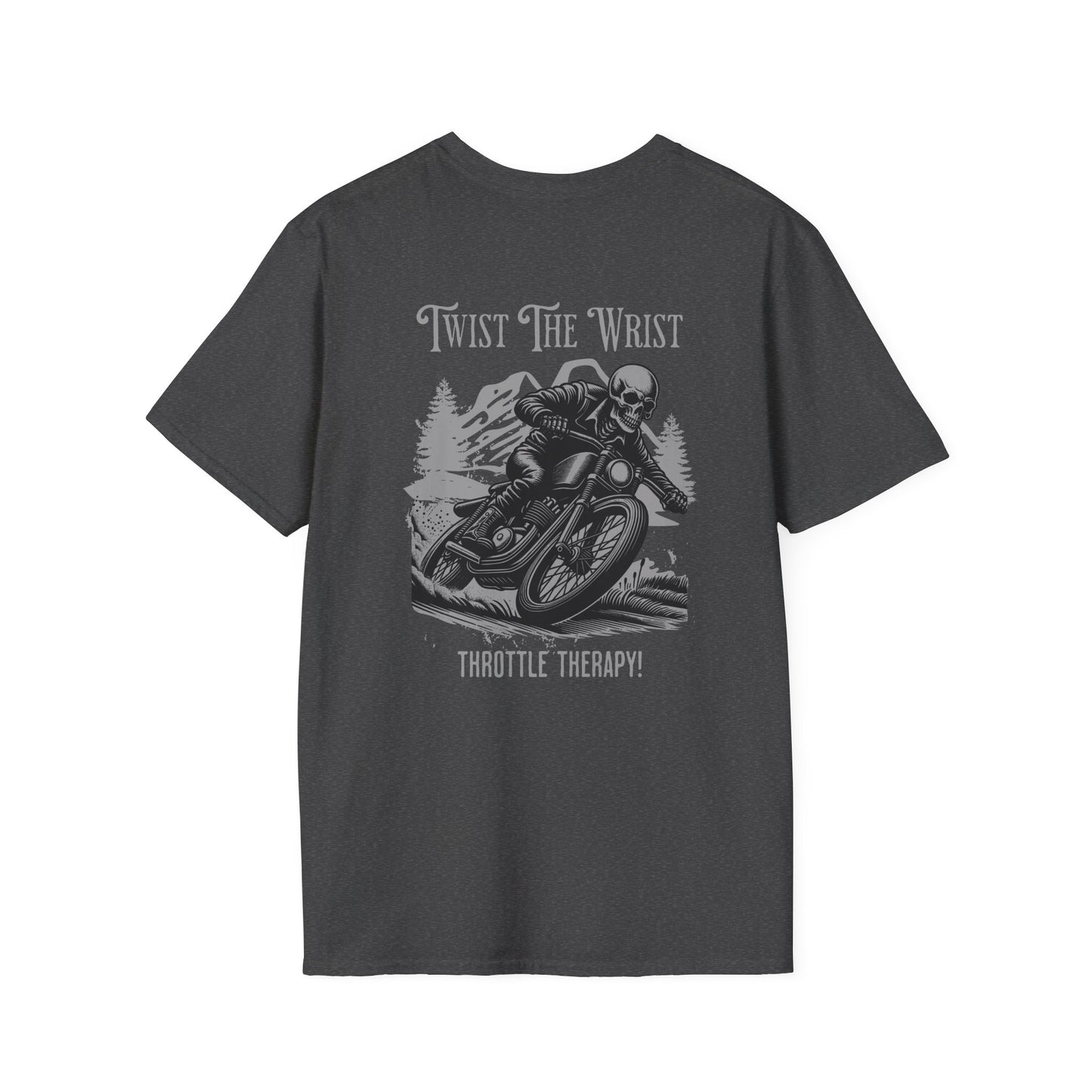 Motorcycle T-Shirt — "Twist The Wrist" Throttle Therapy Riding Shirt