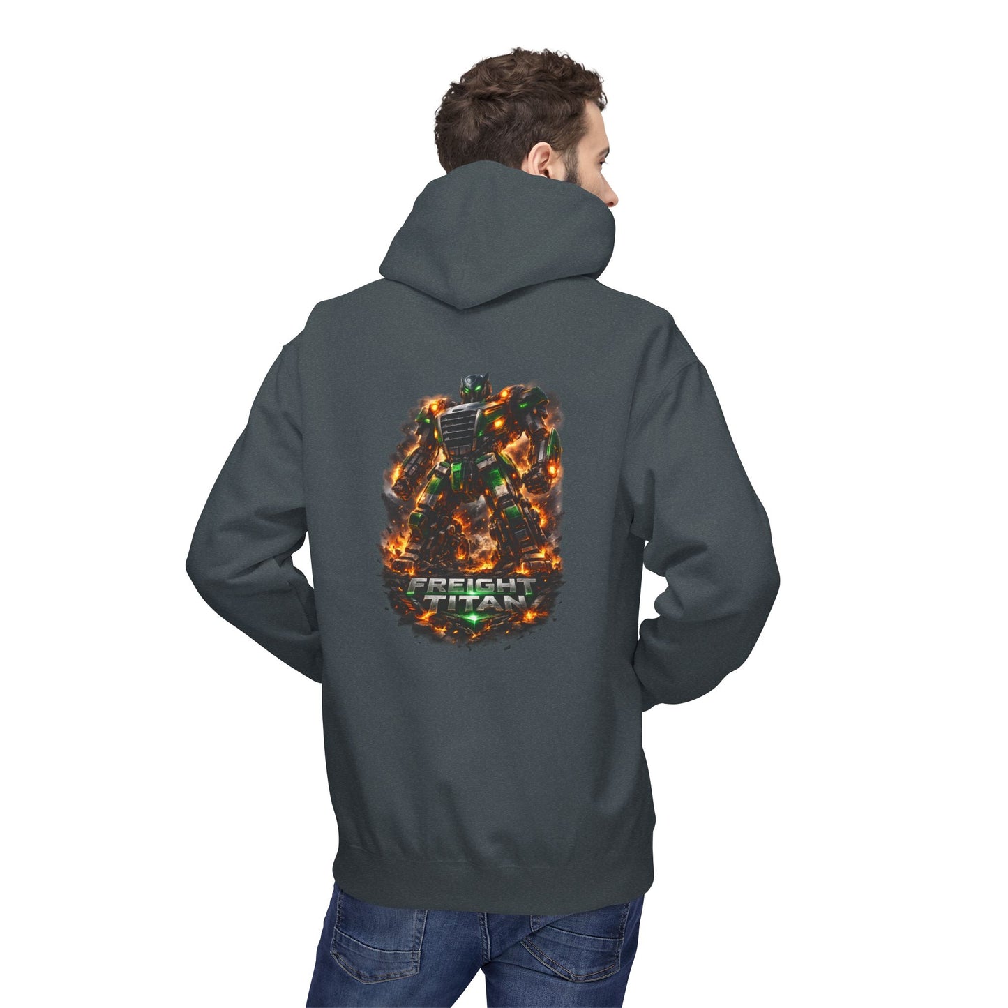 Freight Titan Trucker Hoodie – Titan Hauler Series Diesel Mech Graphic