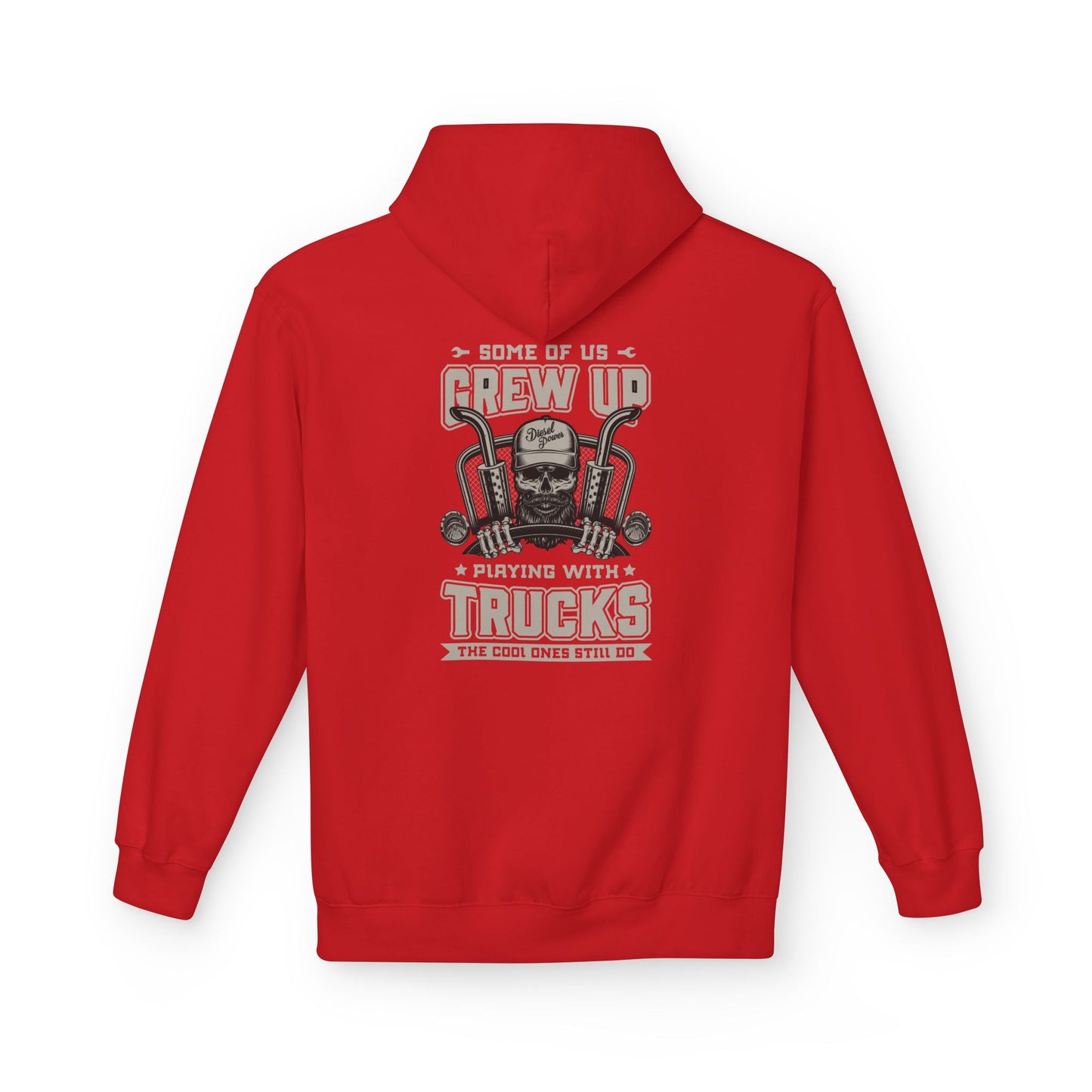 Truck Mechanic Hoodie — "Some of Us Grew Up Playing with Trucks" Vintage Workwear