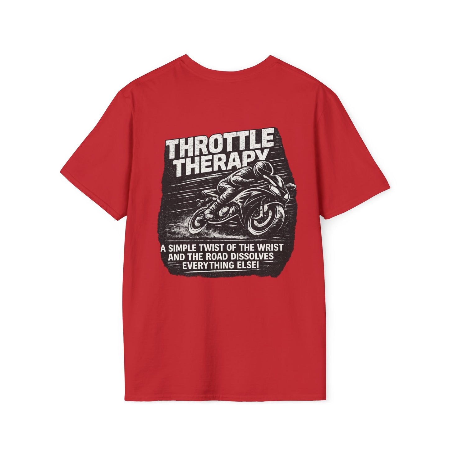 Throttle Therapy T-Shirt — Motorcycle Rider Tee