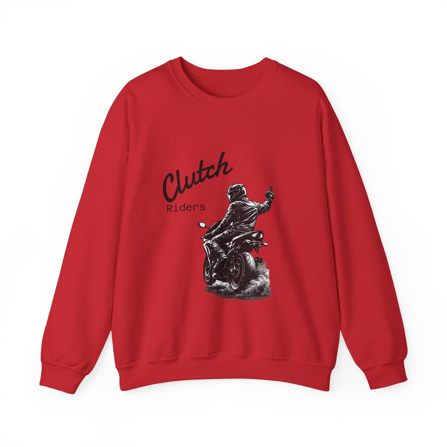 Clutch Riders Motorcycle Crewneck Sweatshirt "Front"
