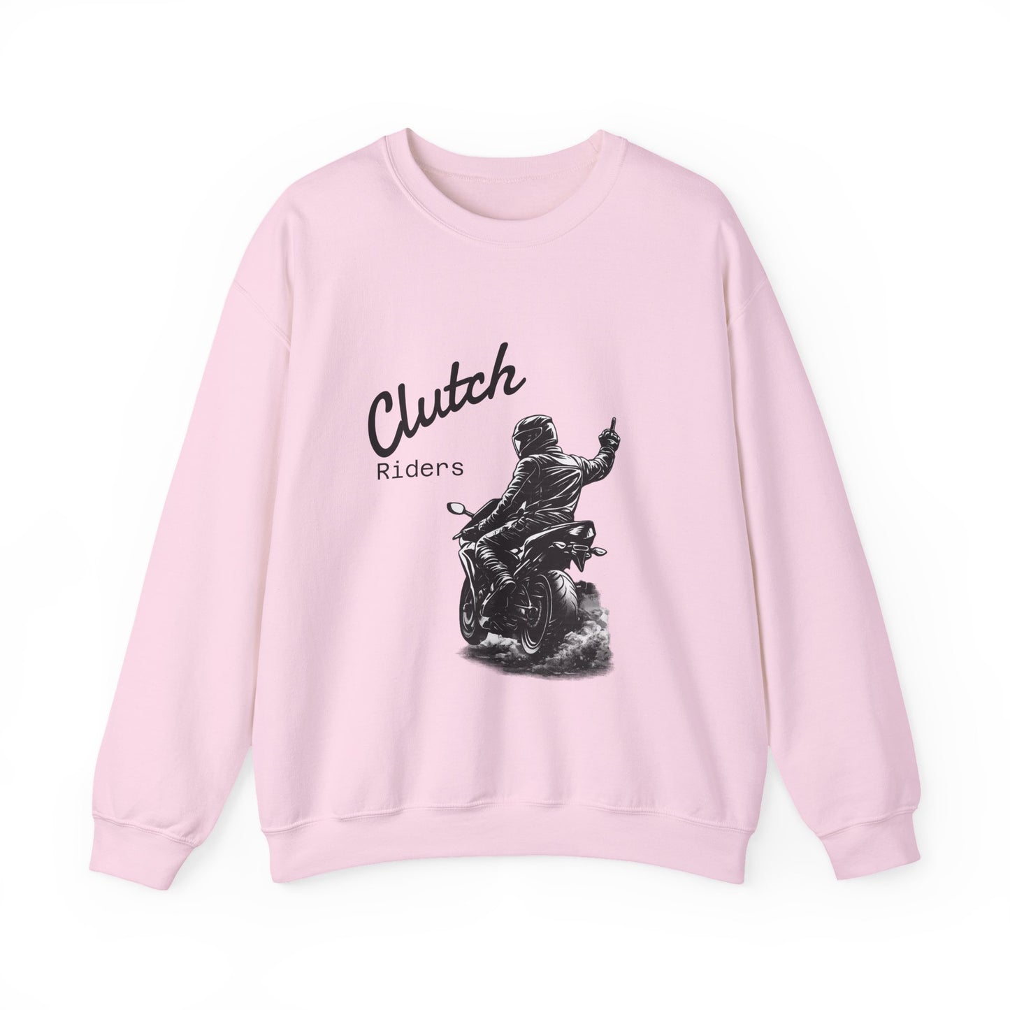 Clutch Riders Motorcycle Crewneck Sweatshirt "Front"