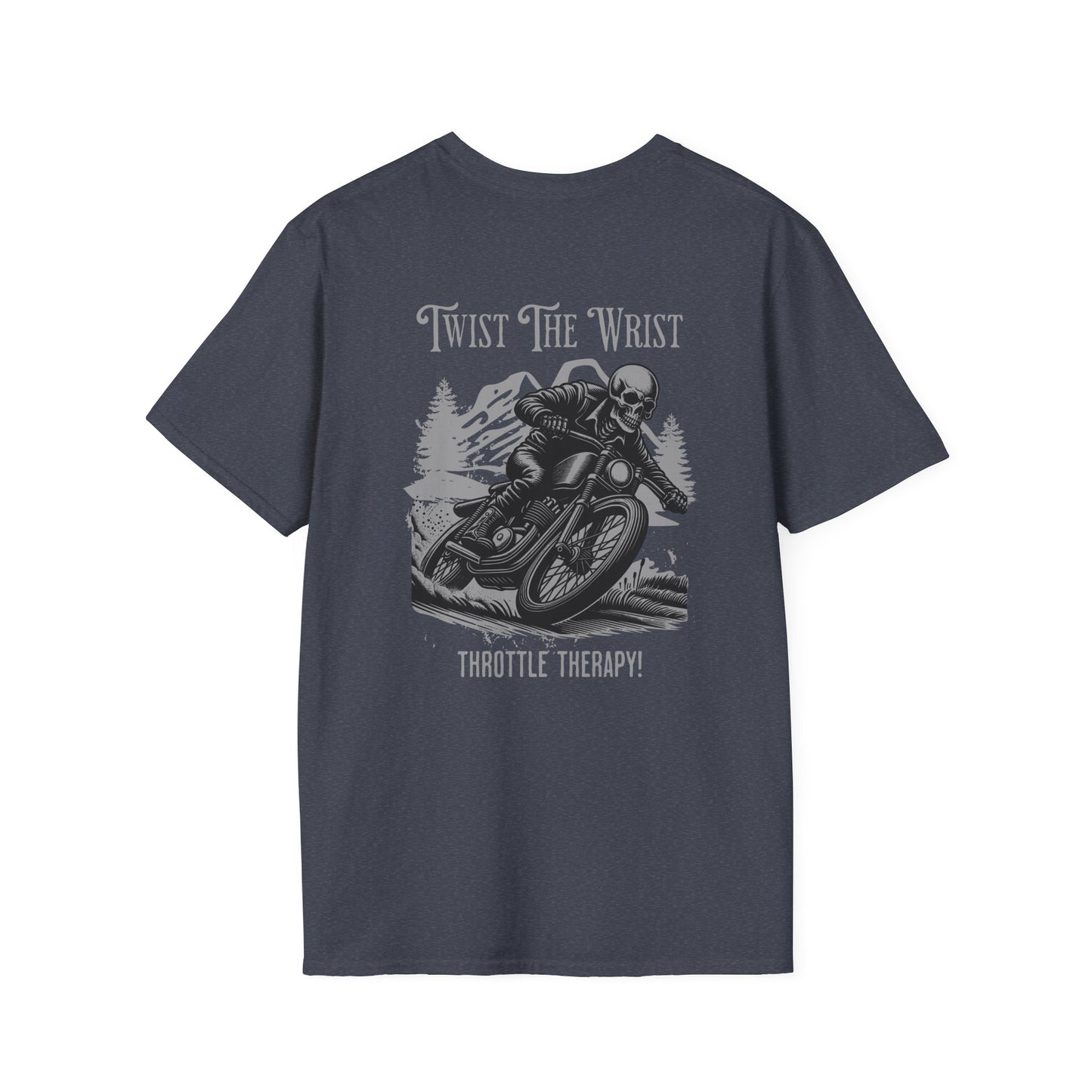 Motorcycle T-Shirt — "Twist The Wrist" Throttle Therapy Riding Shirt