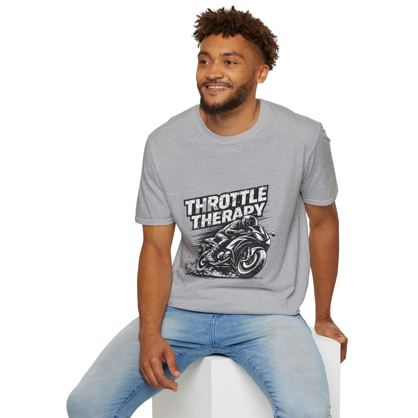 Throttle Therapy T-Shirt — Motorcycle Rider Tee