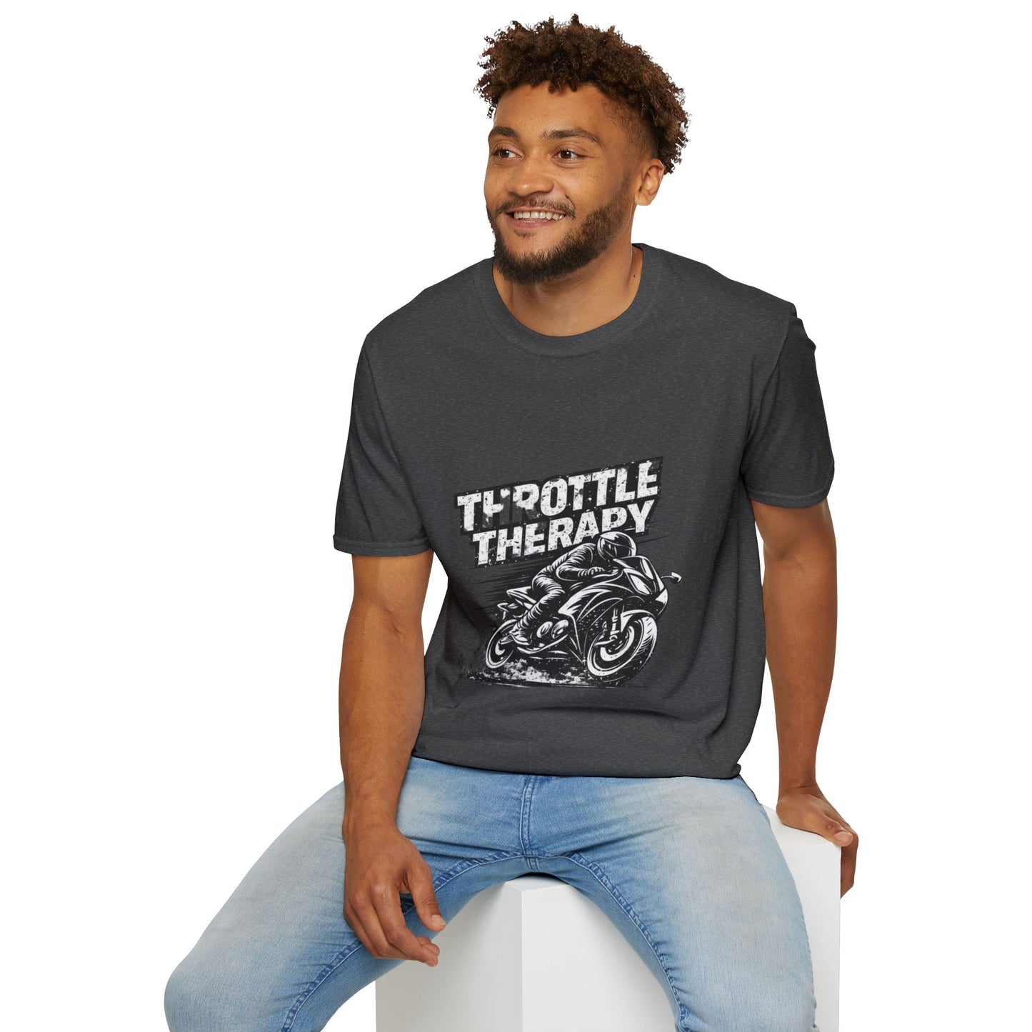 Throttle Therapy T-Shirt — Motorcycle Rider Tee