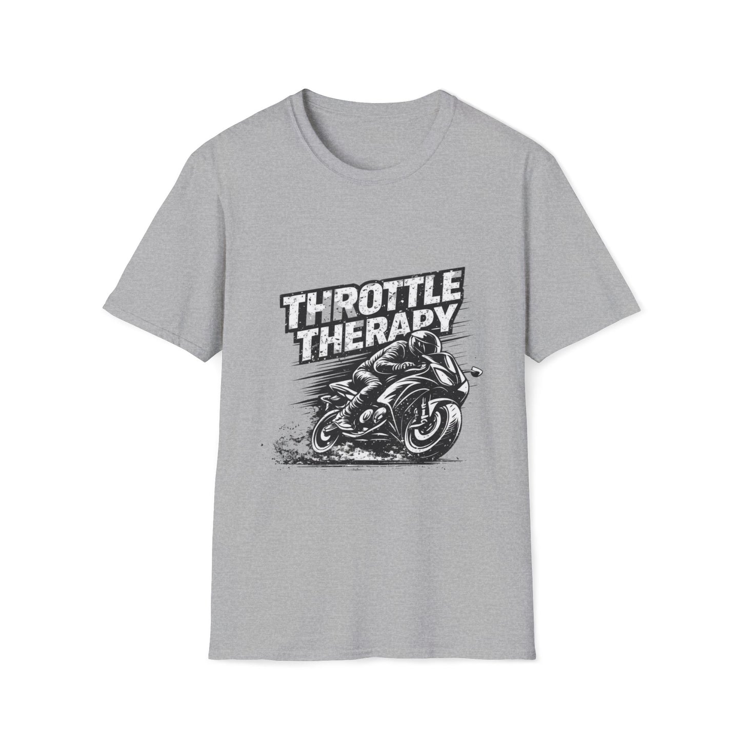 Throttle Therapy T-Shirt — Motorcycle Rider Tee