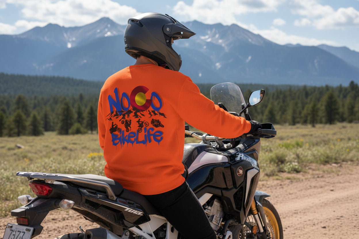 NoCo BikeLife Crew Neck Sweatshirt— Northern Colorado BikeLife Logo  Crew Neck Sweatshirt, part of the NoCo BikeLife exclusive collection