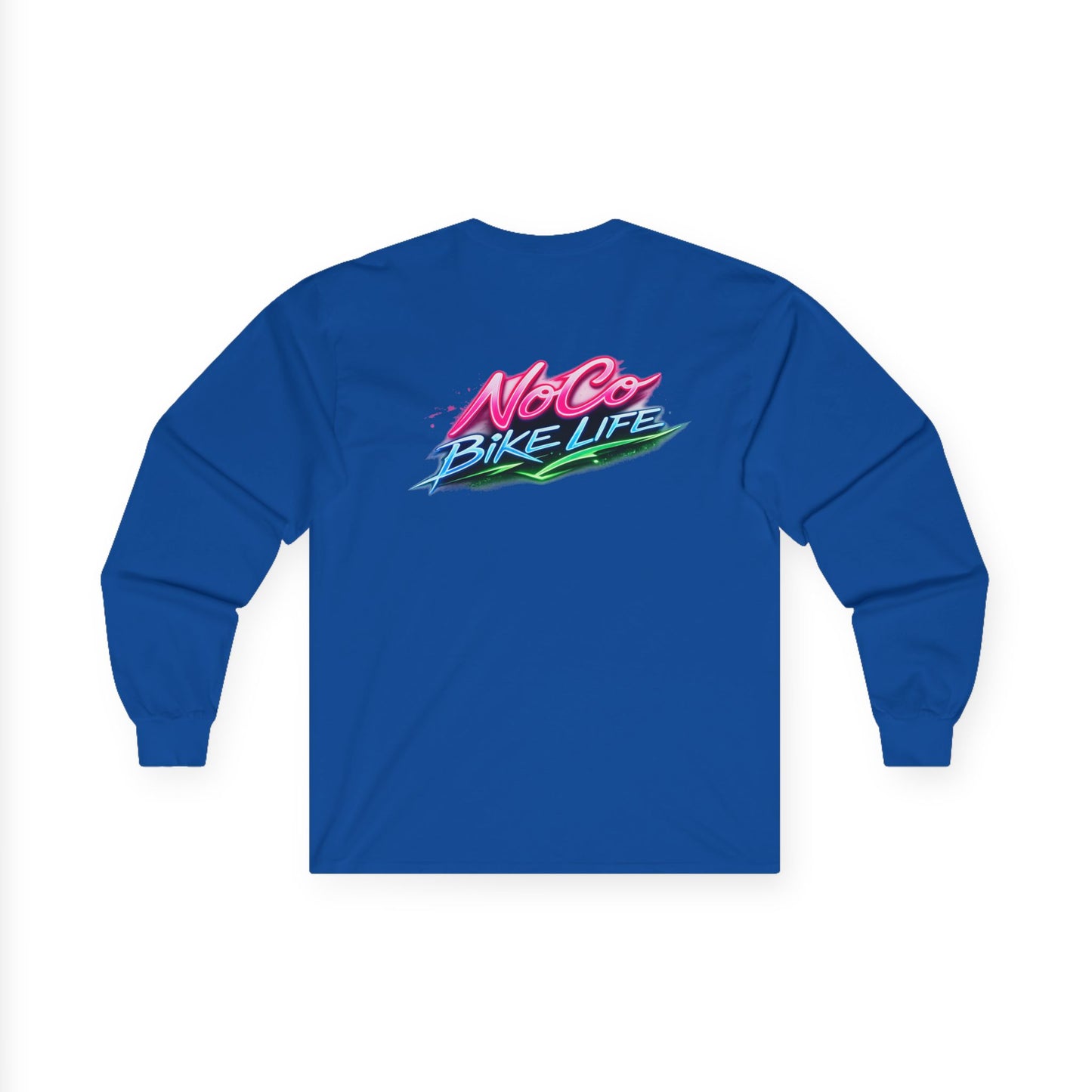 NoCo BikeLife Neon Long Sleeve Tee — Retro NoCo BikeLife Long Sleeve T-Shirt