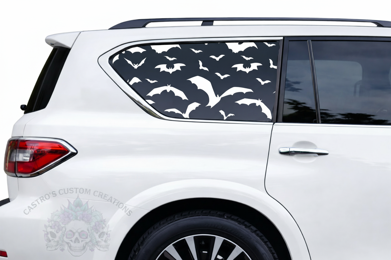 Bats Full Coverage Window Vinyl Decal - Custom Car, Truck & SUV Decal