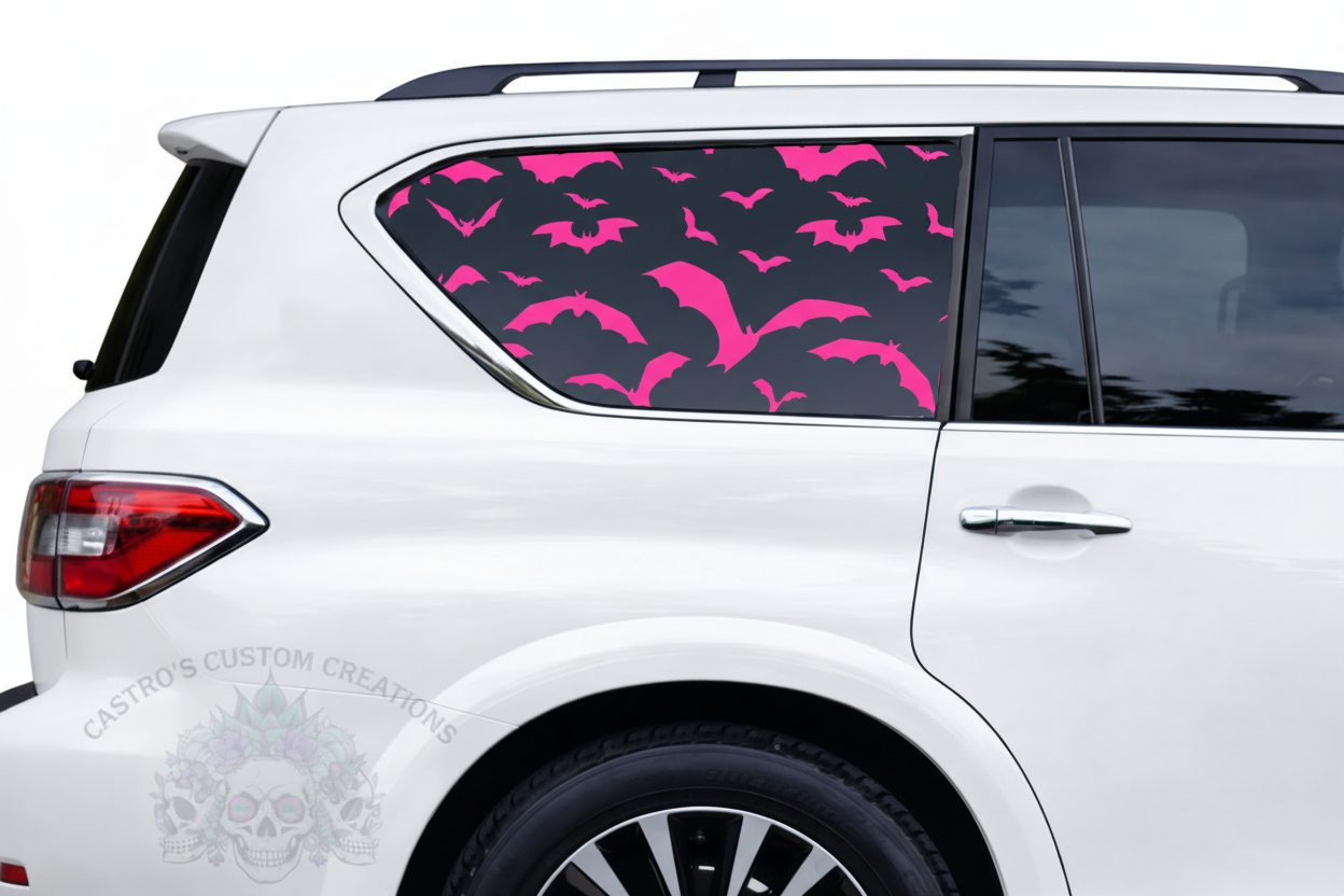 Bats Full Coverage Window Vinyl Decal - Custom Car, Truck & SUV Decal