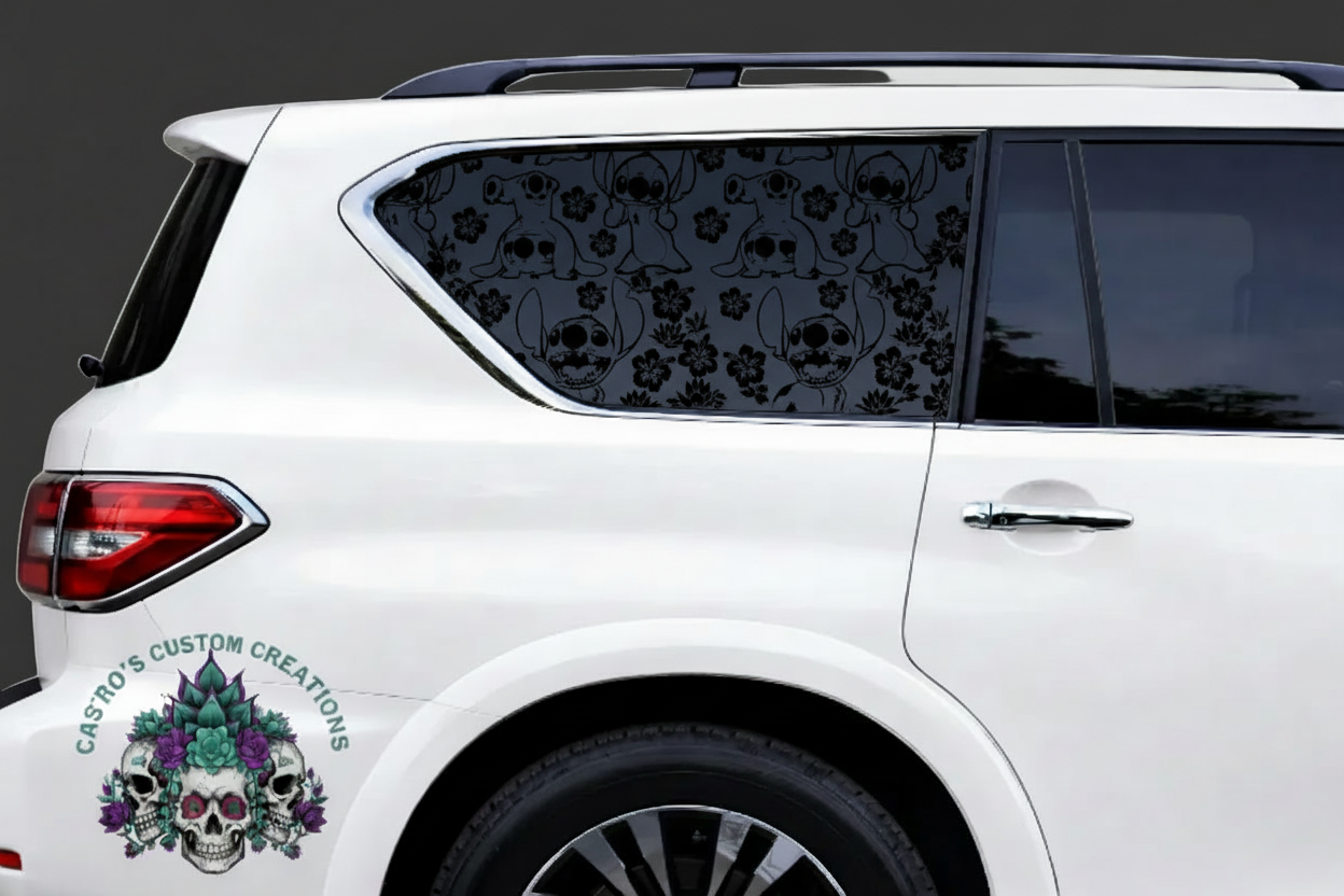 Disney Stitch Full Coverage Window Decal for Cars and Trucks