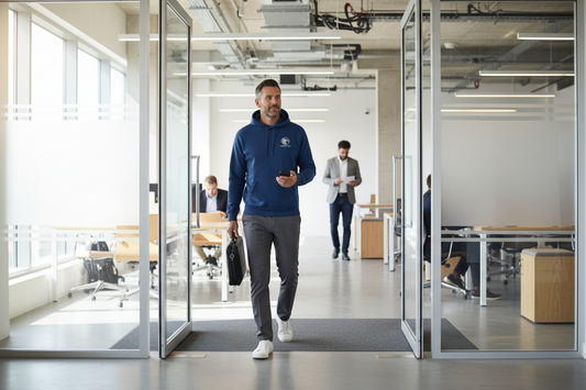 Custom Hoodie with Business Logo - Front Chest & Back